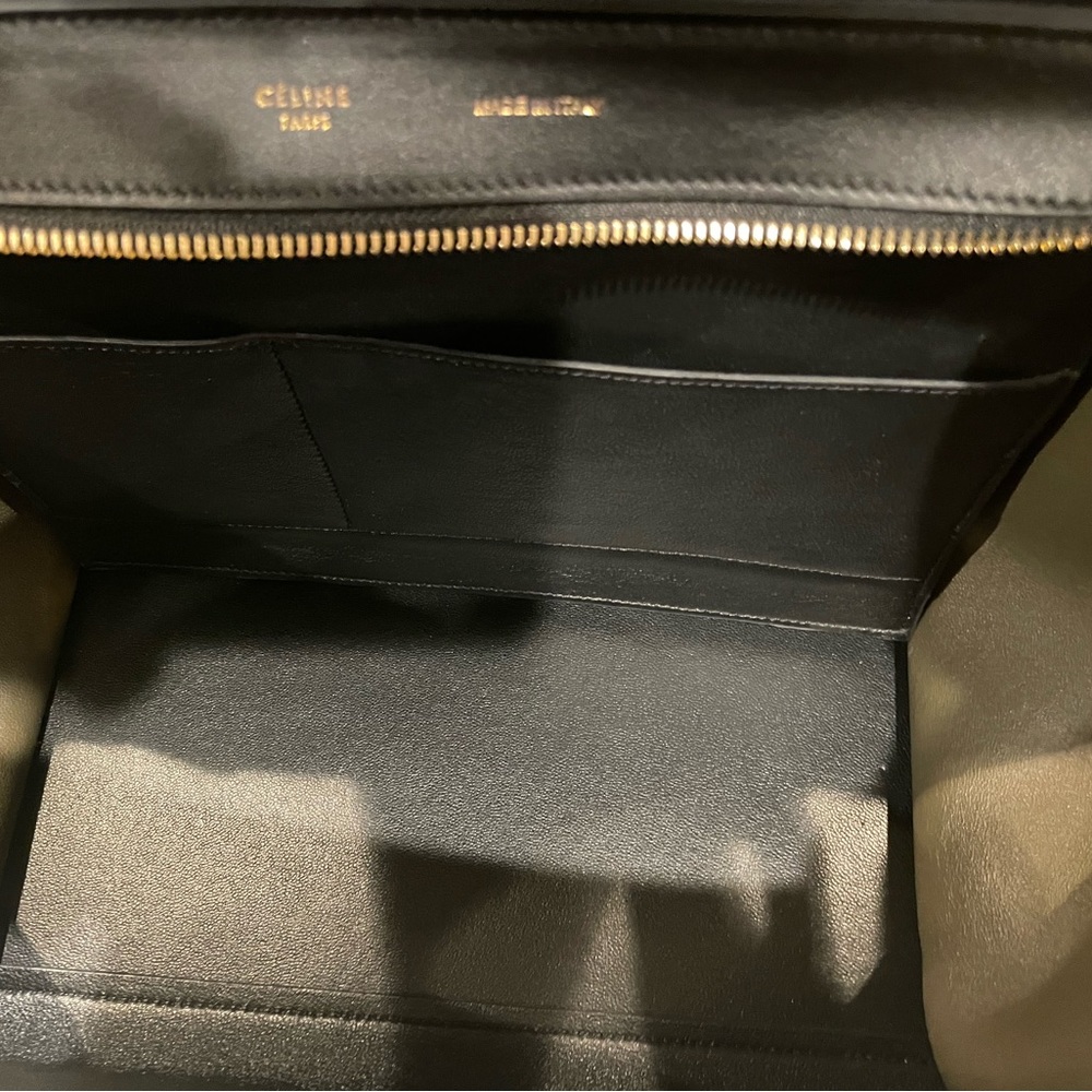 ICONIC☆Vintage Celine Trapeze - Tricolor Ivory Flap/Khaki/Black☆NWT - Picture 10 of 15